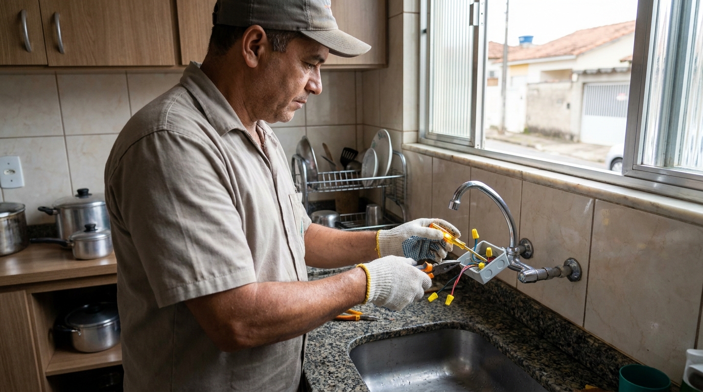Adequação de Ponto Elétrico em Ferrazópolis, São Bernardo do Campo‑SP