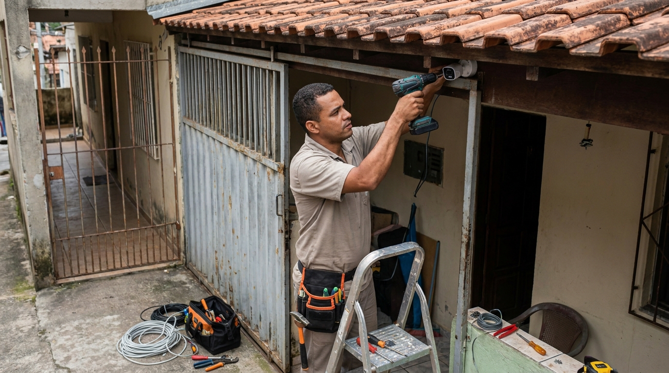 Instalação de Câmera Residencial em Ferrazópolis, São Bernardo do Campo‑SP